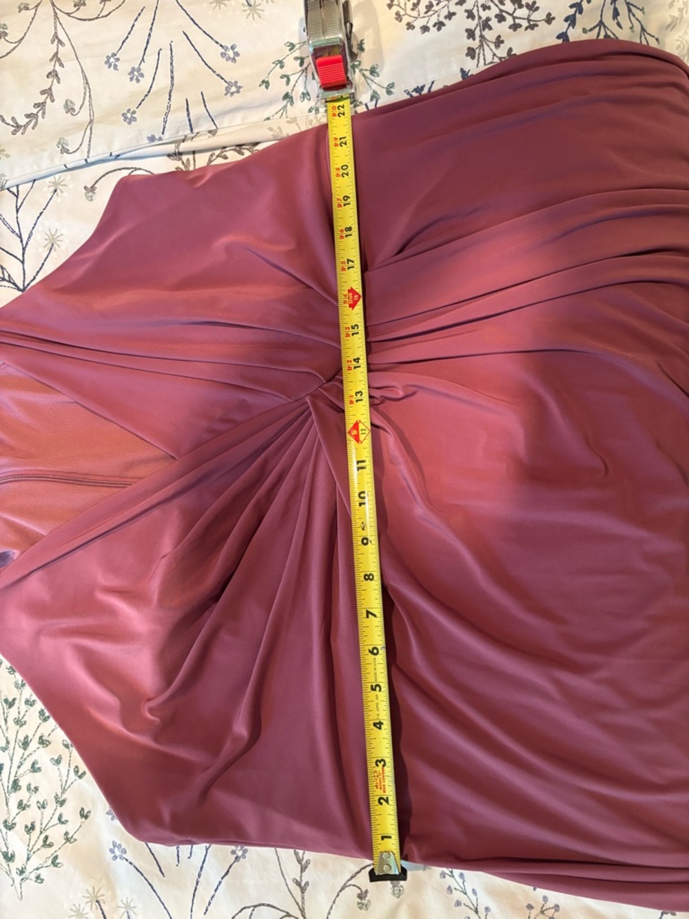 Women’s Mauve Twist-Front Formal Maxi Dress - Picture 10 of 10